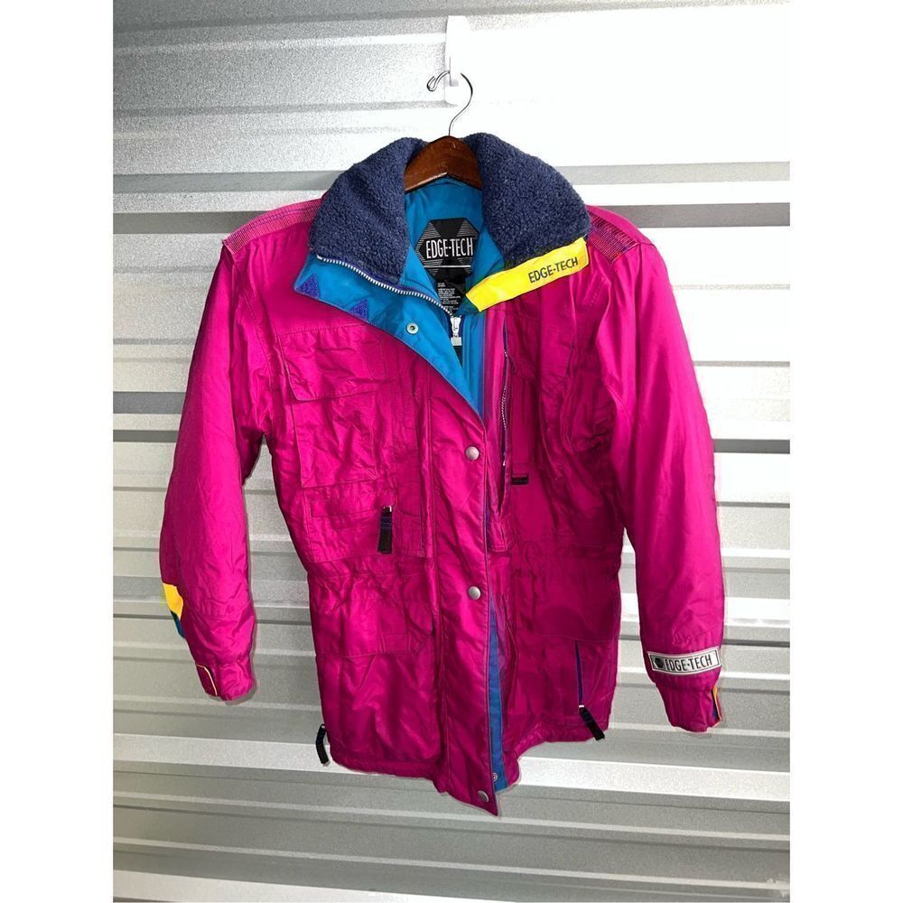 Vintage Pink Edge-Tech Parka Coat Size M